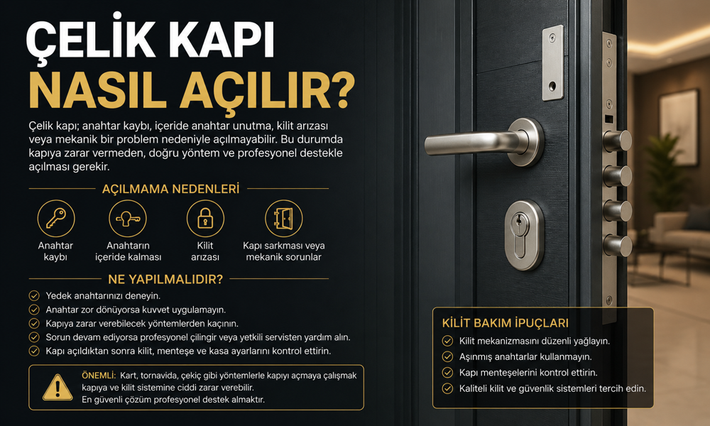 &Ccedil;elik Kapı Nasıl A&ccedil;ılır?