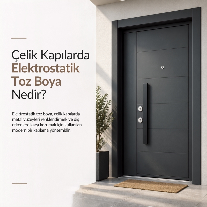 Elektrostatik Boya ve Modern &Ccedil;elik Kapı