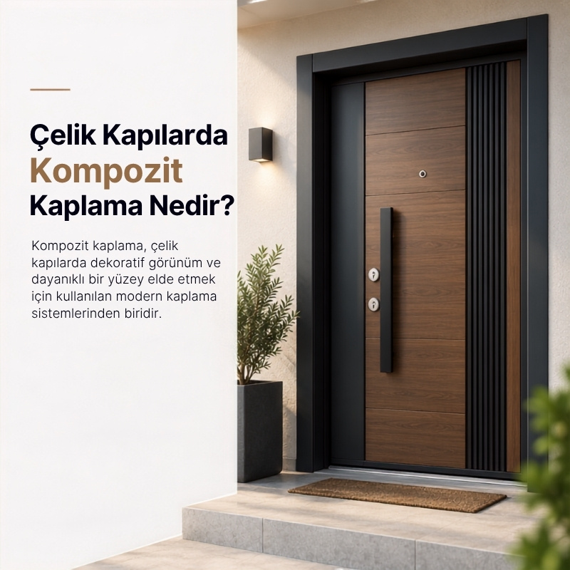 Kompozit Kaplı &Ccedil;elik Kapı