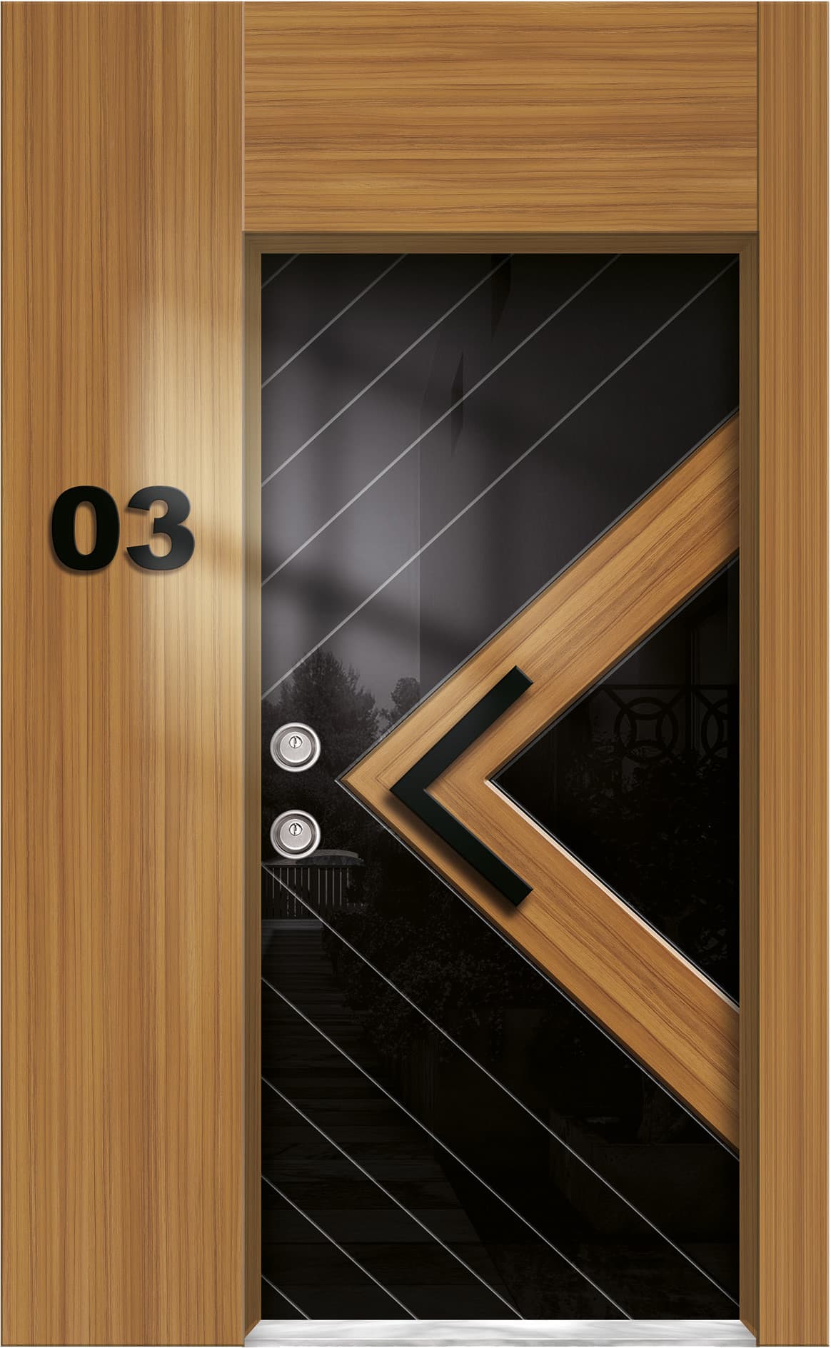 Special Design Apartment Entrance Door BRG-1204