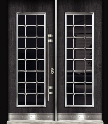 Double Wing Anthracite Apartment Entrance Door -MRT-1007