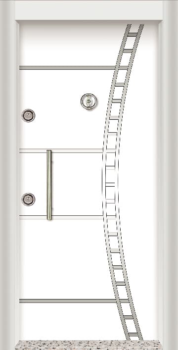 Steel Door White Model