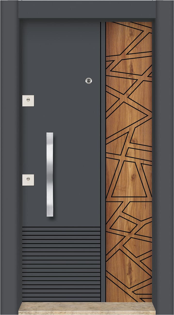 باب فولاذي لامينوكس مزدوج اللون- BRG-612