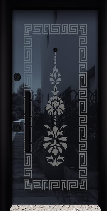 Patterned Black Exterior Door Models