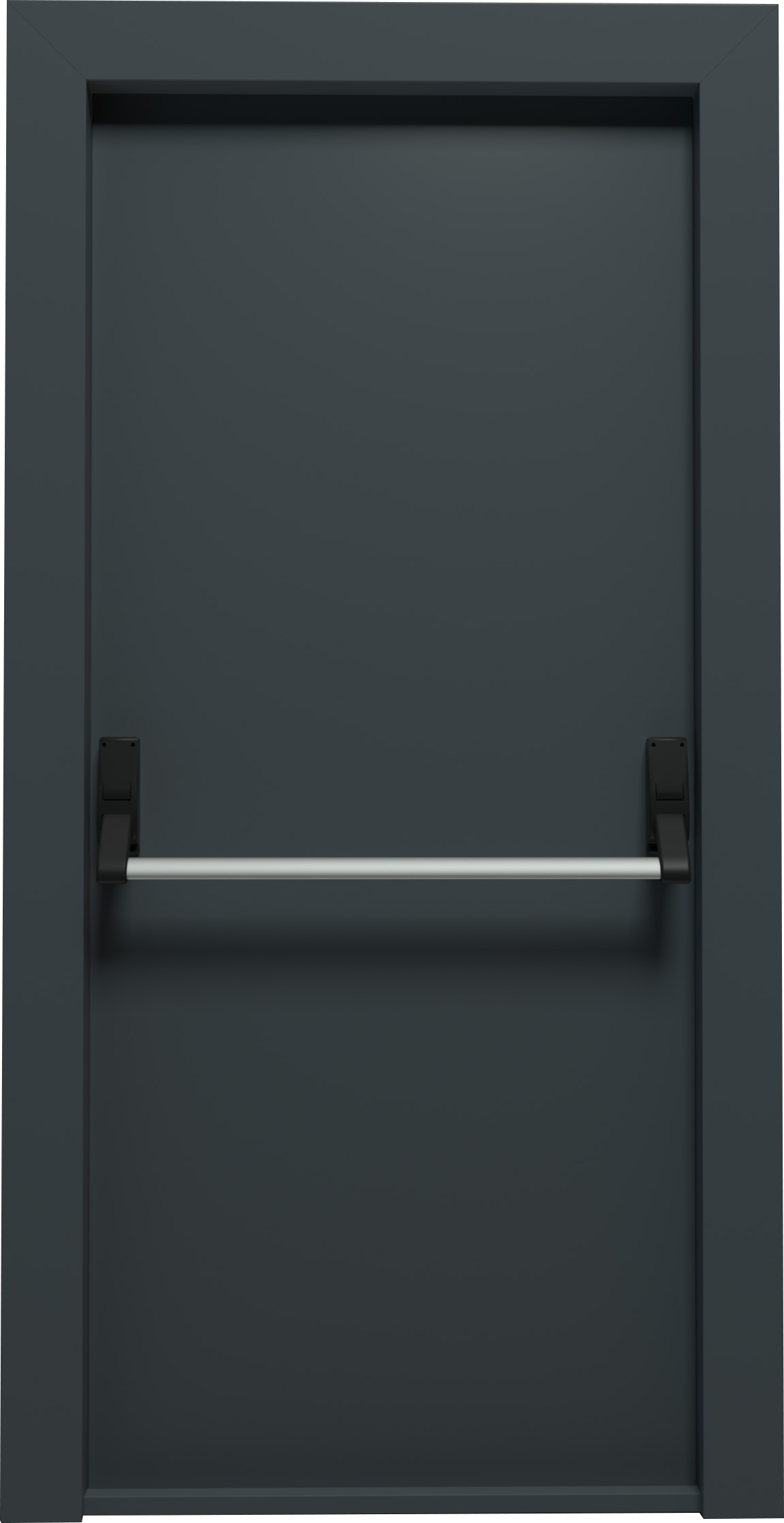 fire door with panic bar-2