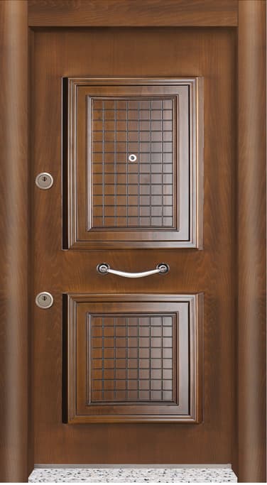 Wooden Look Luxury Steel Door