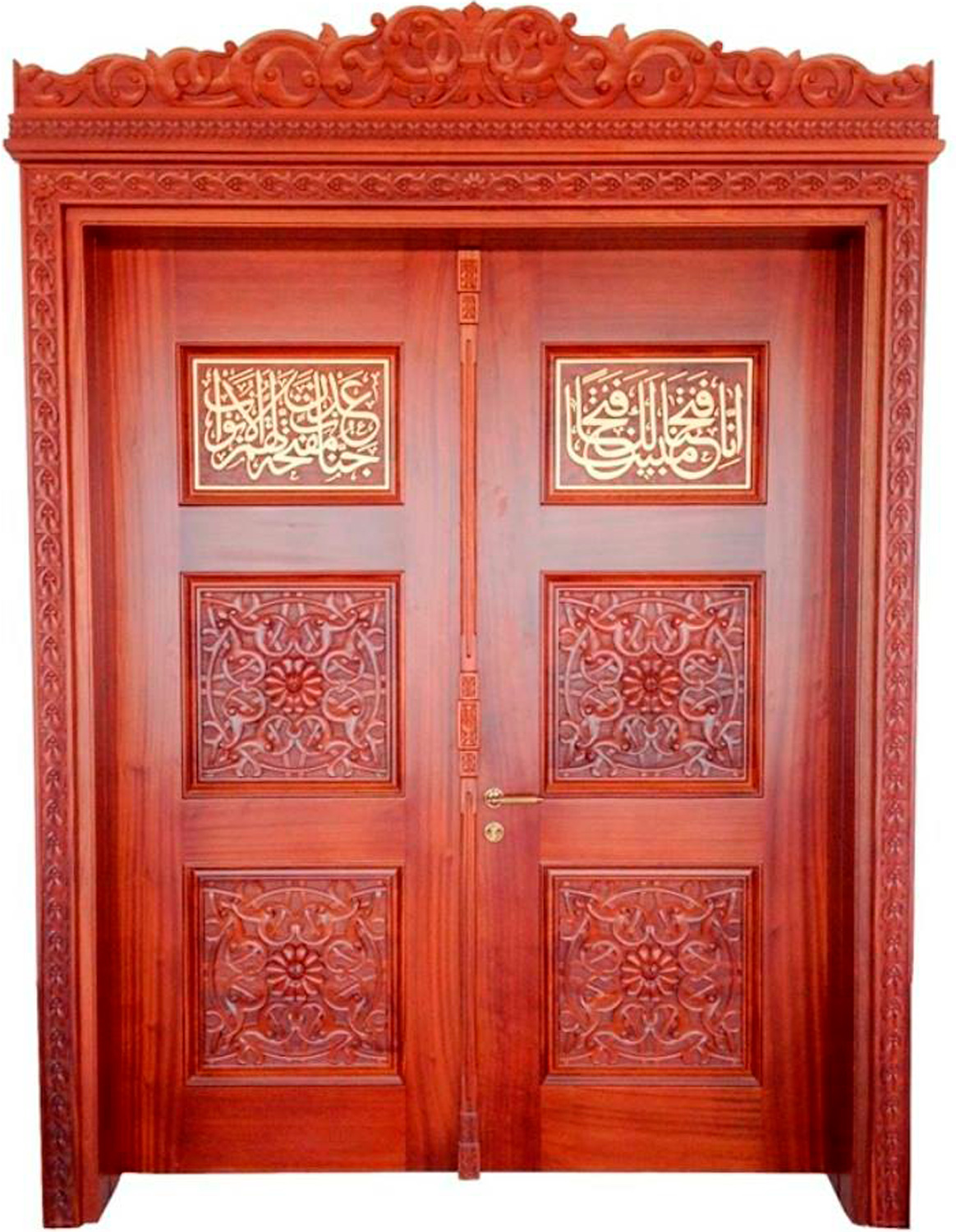 Lüks Kızıl Oyma Cami Kapısı