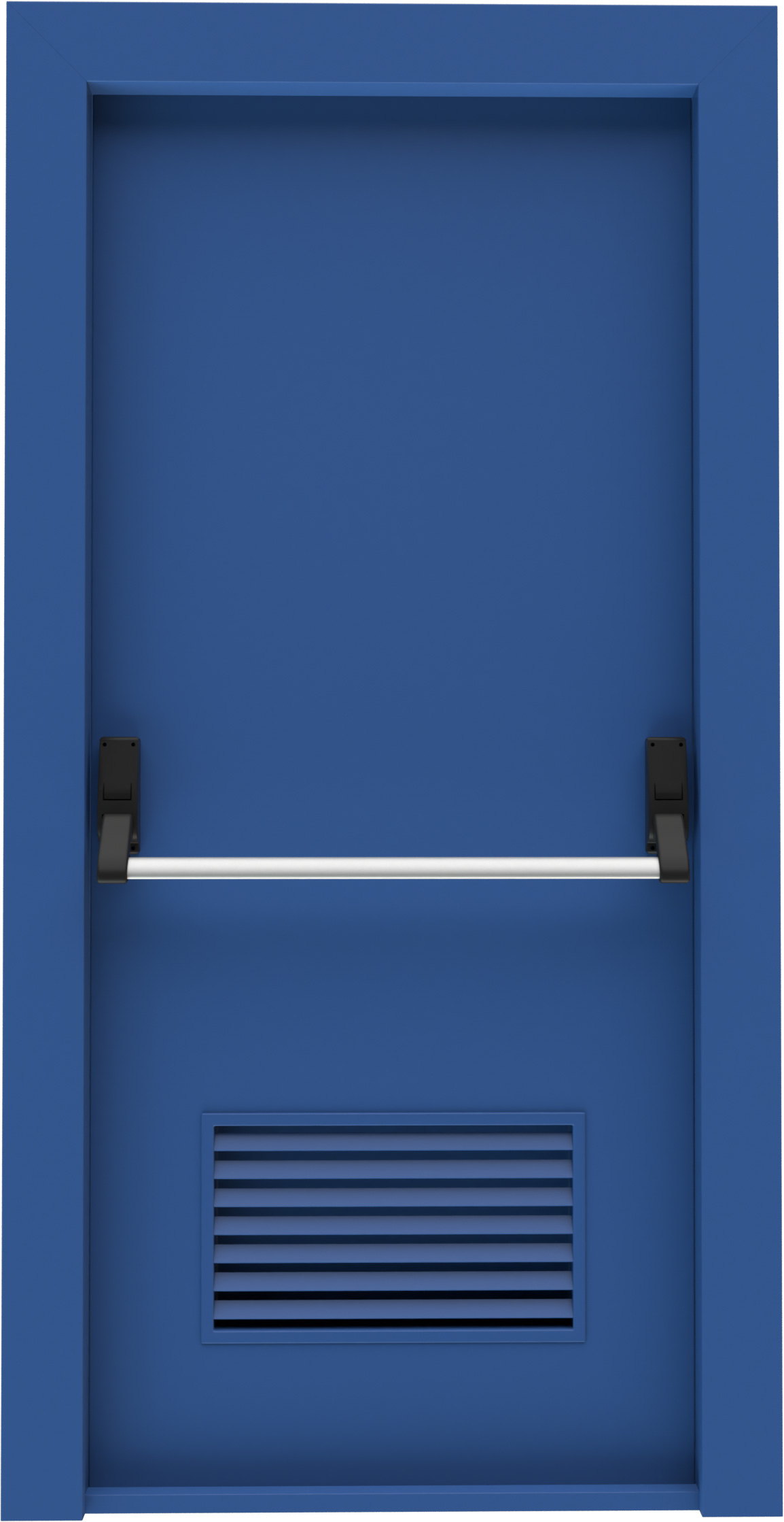 Mavi Menfezli Acil Durum Kapısı