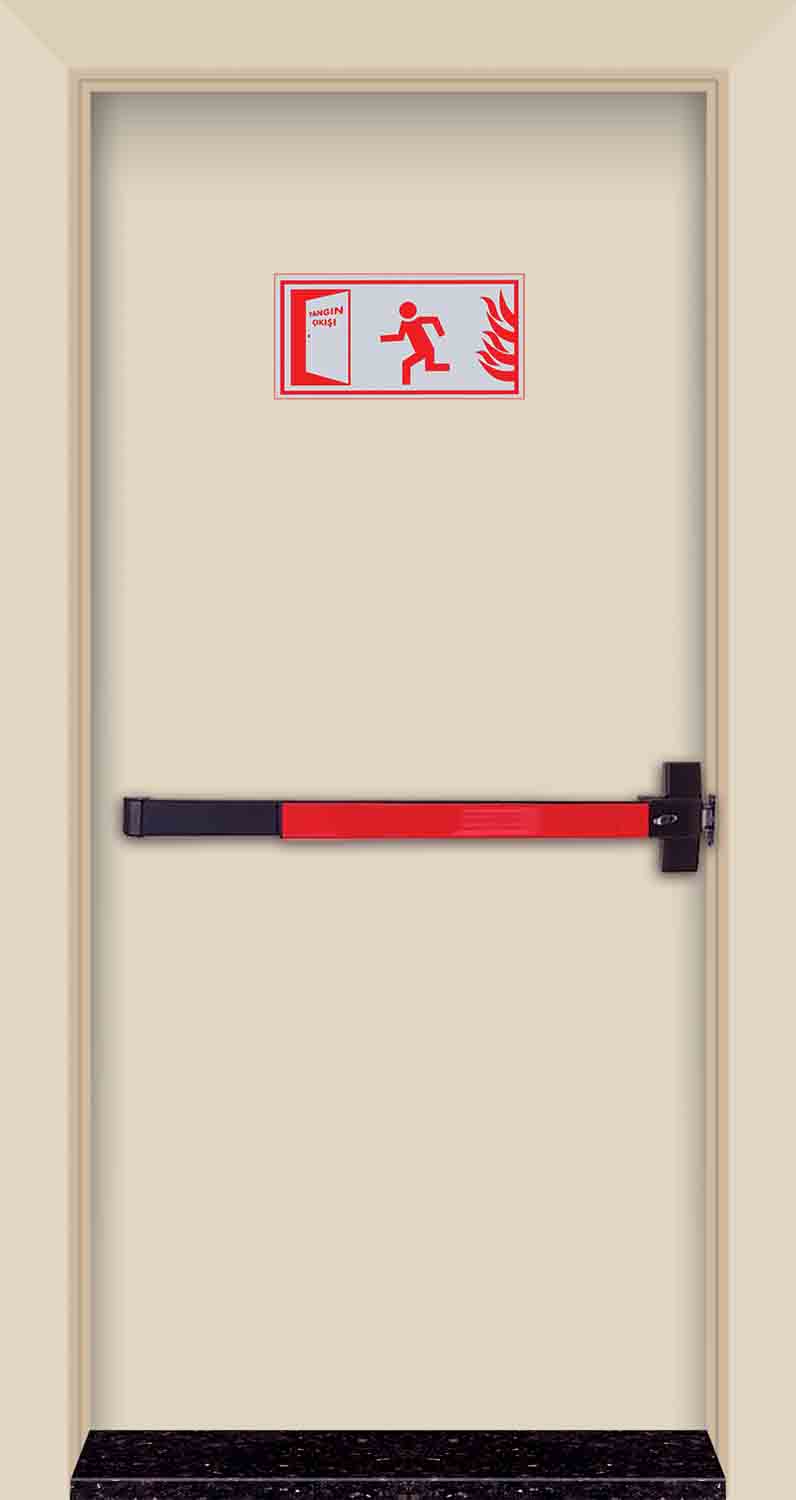 fire door with panic bar