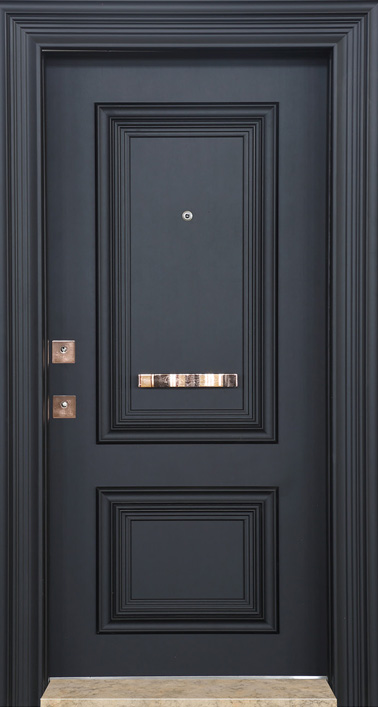 Black Steel Door Model