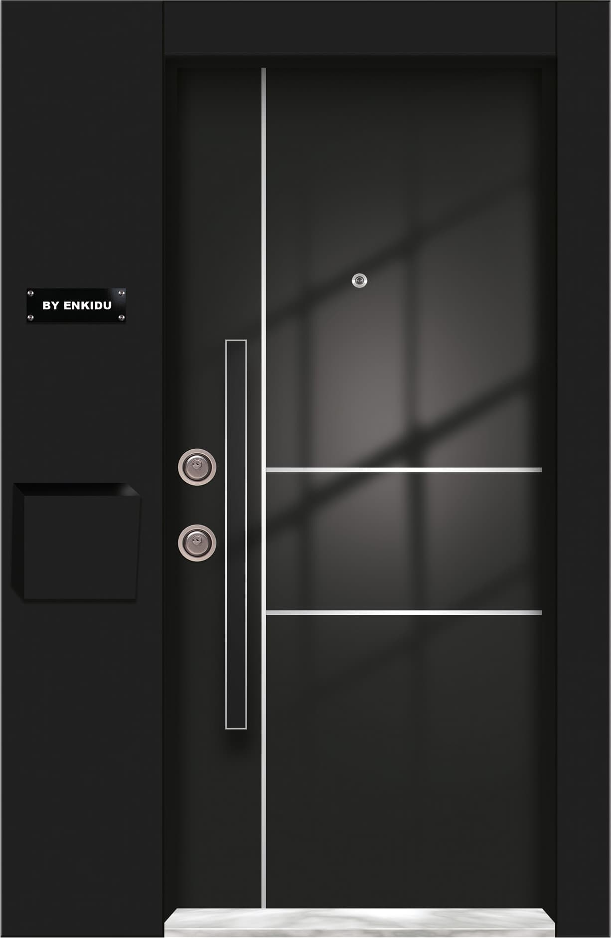 Black Color Steel Door