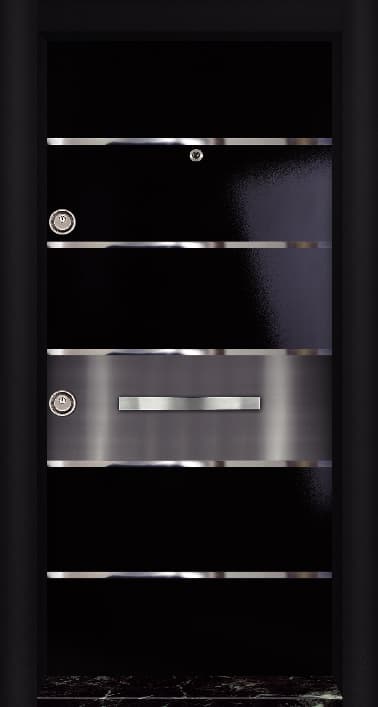 Black Color Exterior Door