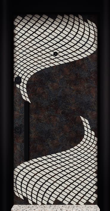 زخرفة باب حديد