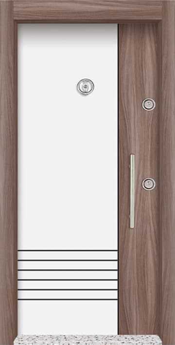 Brango Steel Door - White Left
