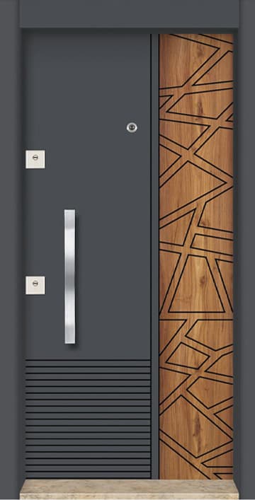 Brango Steel Door - Double Color Tab Steel Door
