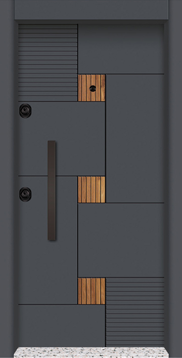Brango Steel Door - Patterned Steel Door - Laminox