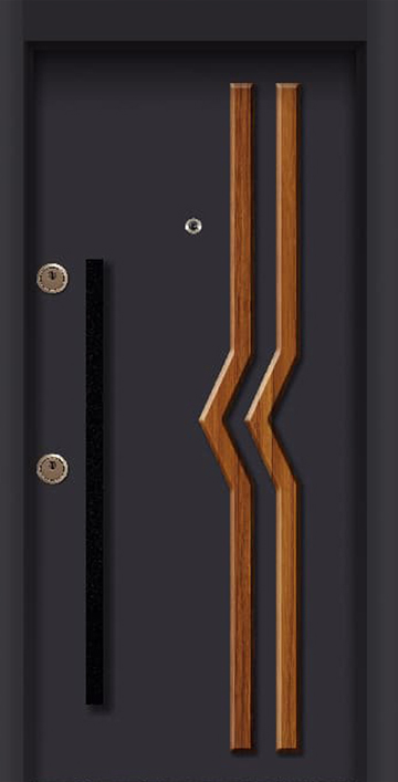 Brango Steel Door - PVC Embossed Flat Entrance Steel Door